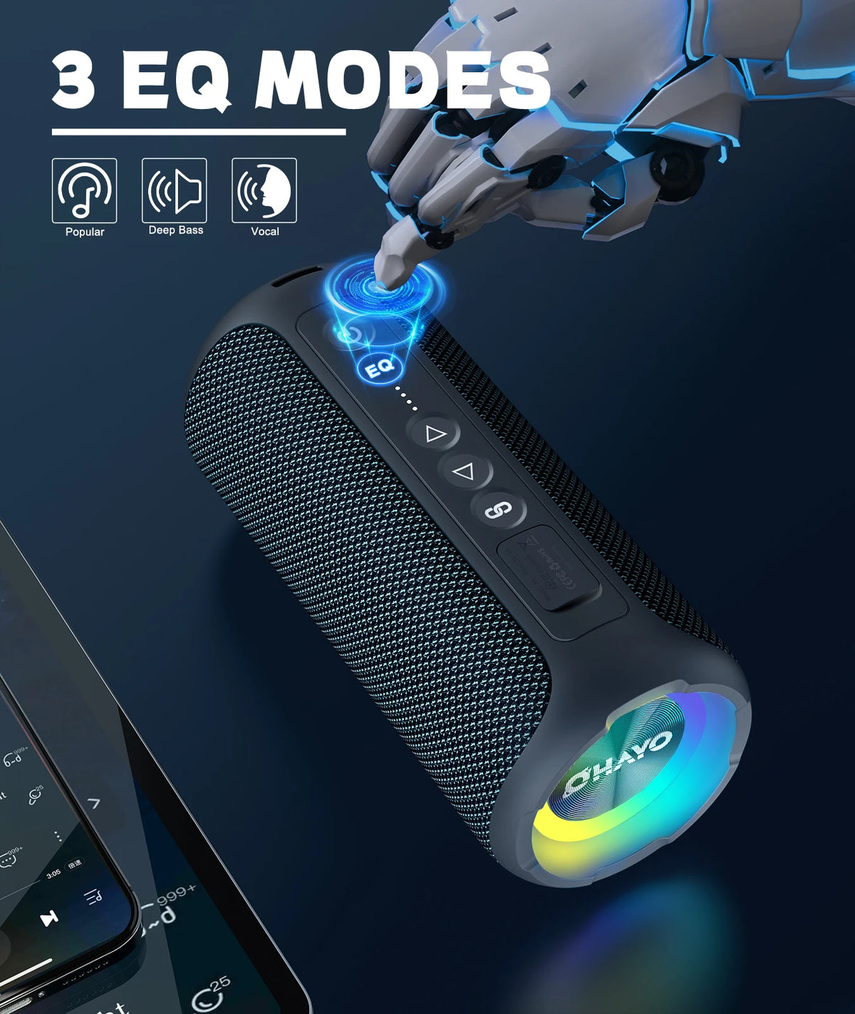 WaveBlast Speaker | 40W Waterproof Bluetooth 5.3, 30 Hrs