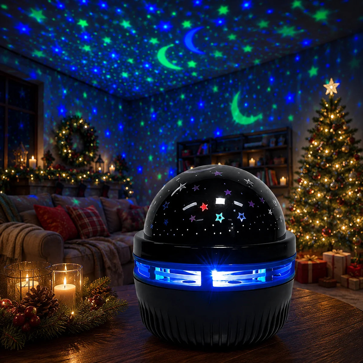 StarDome Night Projector | USB Galaxy Moon & Star Lamp