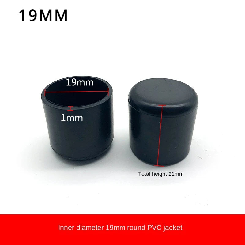 Silent Step Rubber Leg Plugs | Round Furniture Feet Caps