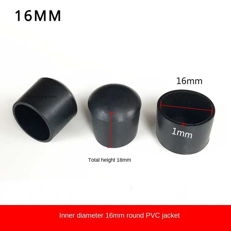 Silent Step Rubber Leg Plugs | Round Furniture Feet Caps
