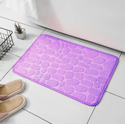 StoneStep Bath Mat | Embossed Pebble Anti-Slip Floor Mat