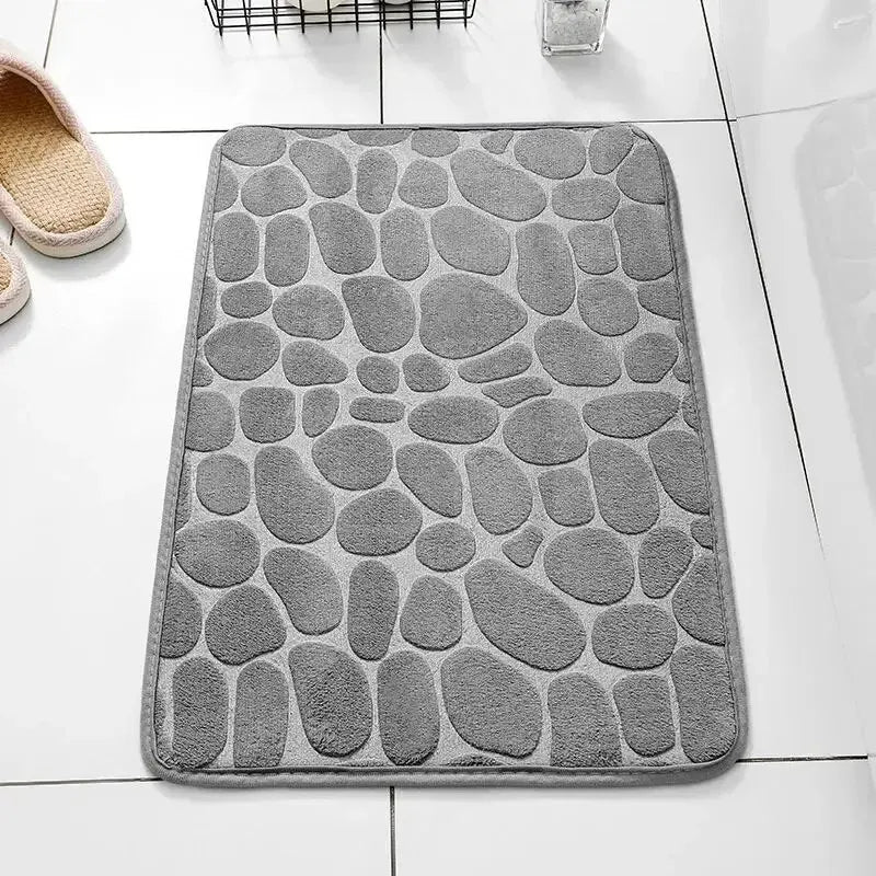 StoneStep Bath Mat | Embossed Pebble Anti-Slip Floor Mat