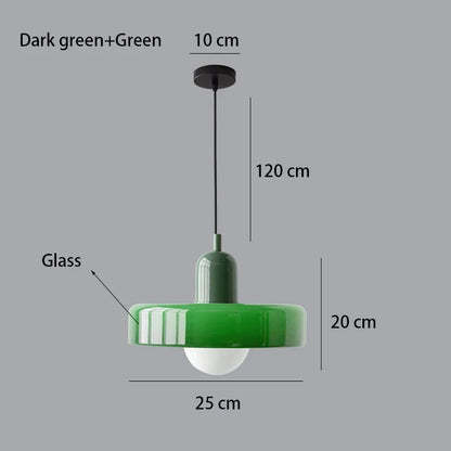 Bauhaus Glass Pendant | Nordic Retro Ceiling Light