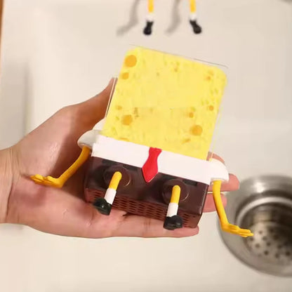 SinkSide Drain Caddy | Wall-Mounted Sponge & Brush Rack