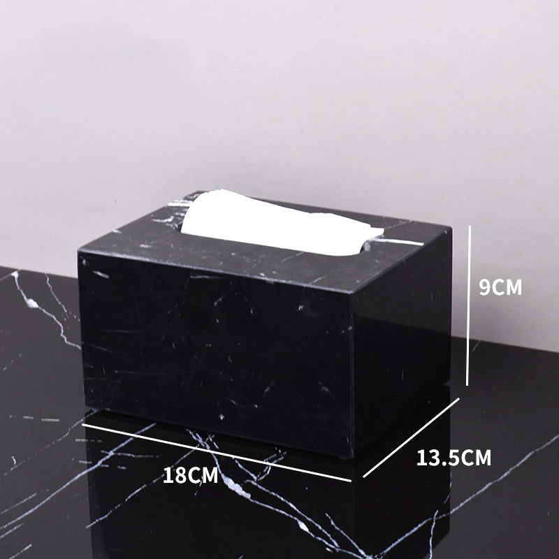 Nero Marble Bathroom Collection | Black Natural Marble Vanity Accessories