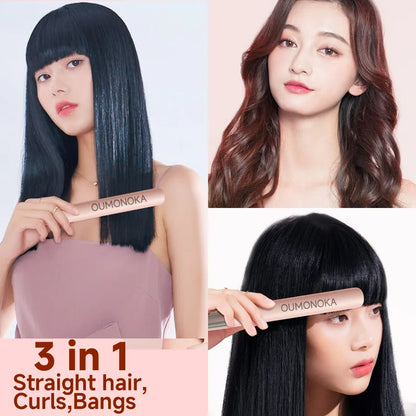 SwiftStyle 3-in-1 Hot Brush | Straightener, Curler & Comb