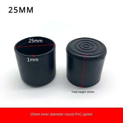 Silent Step Rubber Leg Plugs | Round Furniture Feet Caps