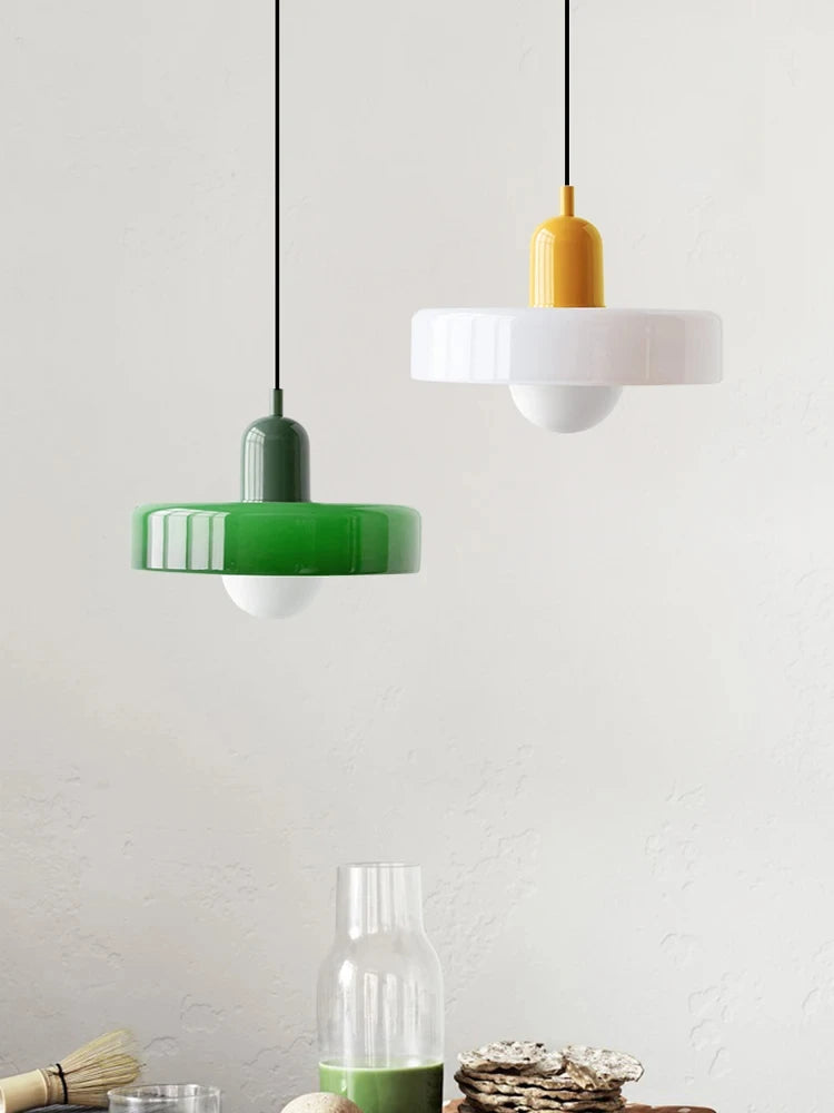 Bauhaus Glass Pendant | Nordic Retro Ceiling Light