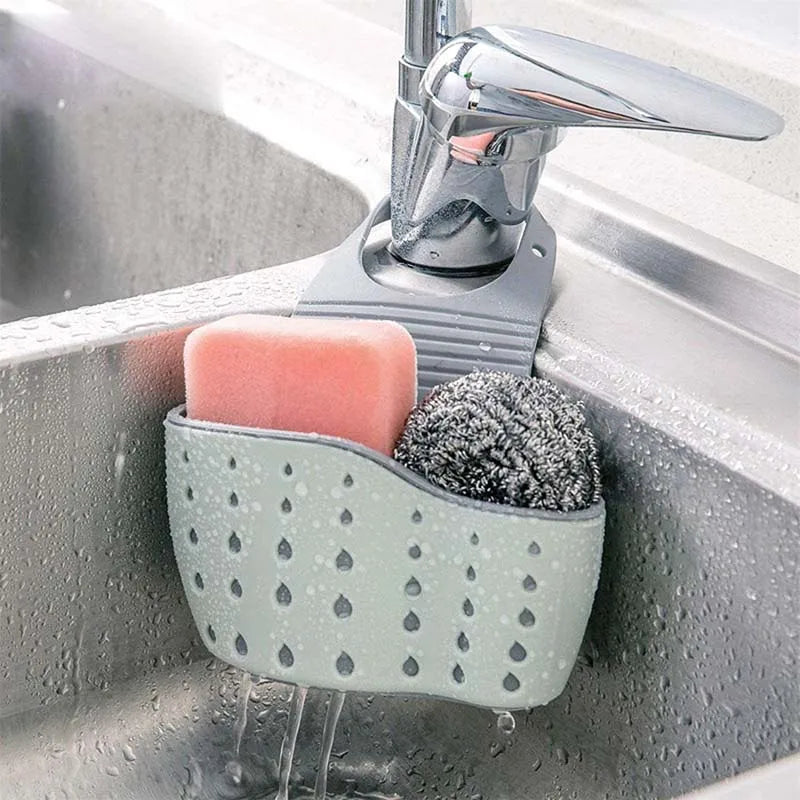 Drip Dry Tap Caddy | Hanging Sink Sponge Holder