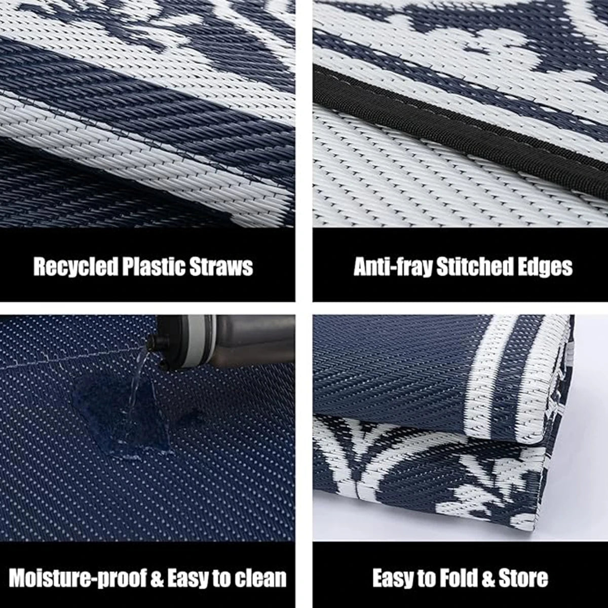 Terrace Reversible Outdoor Rug | Waterproof Patio Mat