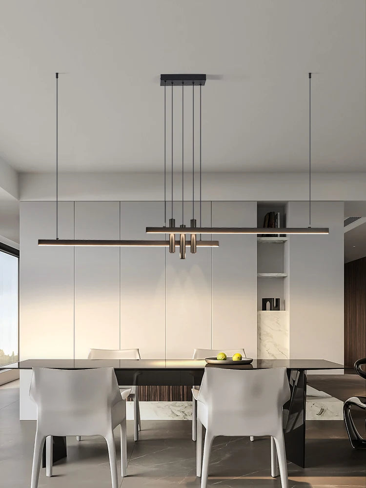Linea Linear LED Pendant | Long Minimalist Kitchen Island Light